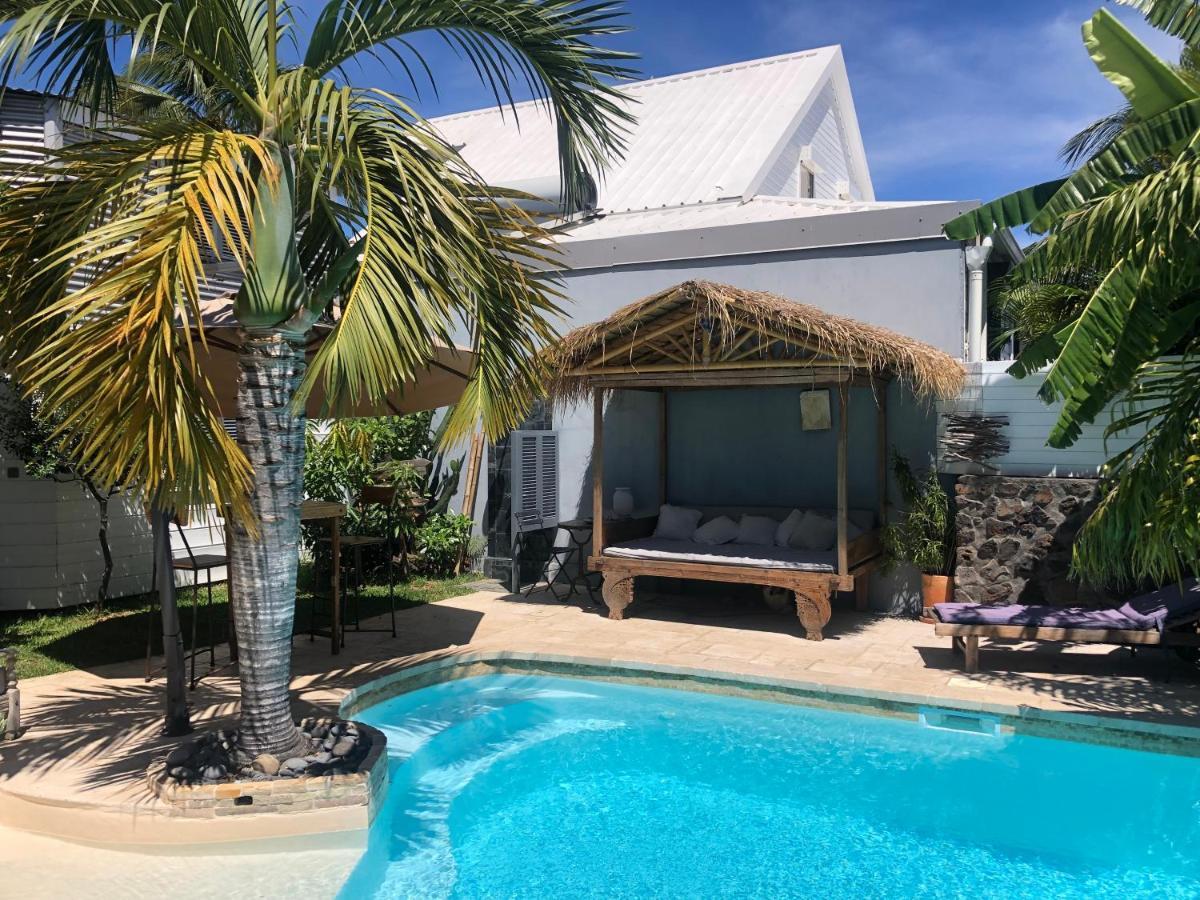 Studio Independant Dans Propriete Avec Piscine Et Wifi Leilighet Saint-Gilles-les Bains Eksteriør bilde